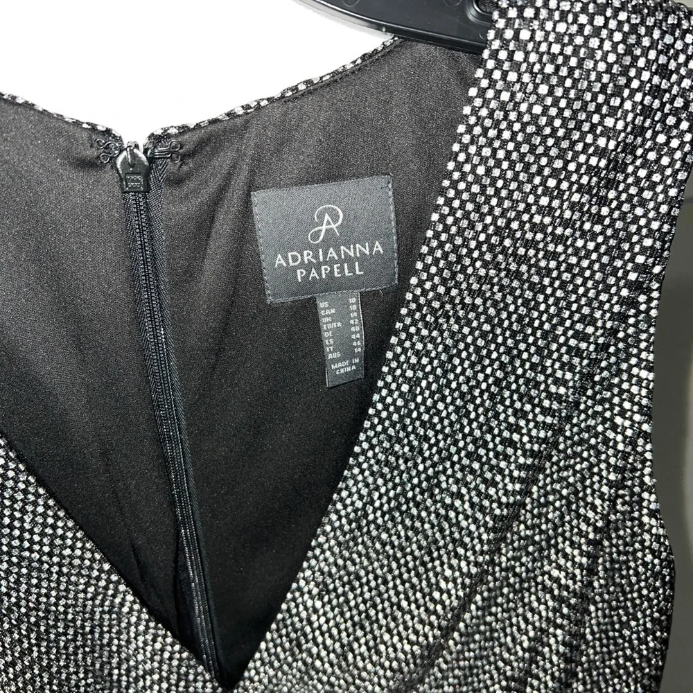 NWT Adrianna Papell Chainmail Sleeveless Sheath Dress - Picture 10 of 13